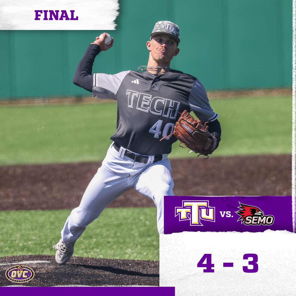 Timely home runs support Pease gem in clutch Tech win over SEMO 📰: tinyurl.com/r8p3bnkv #WingsUp #OVCit