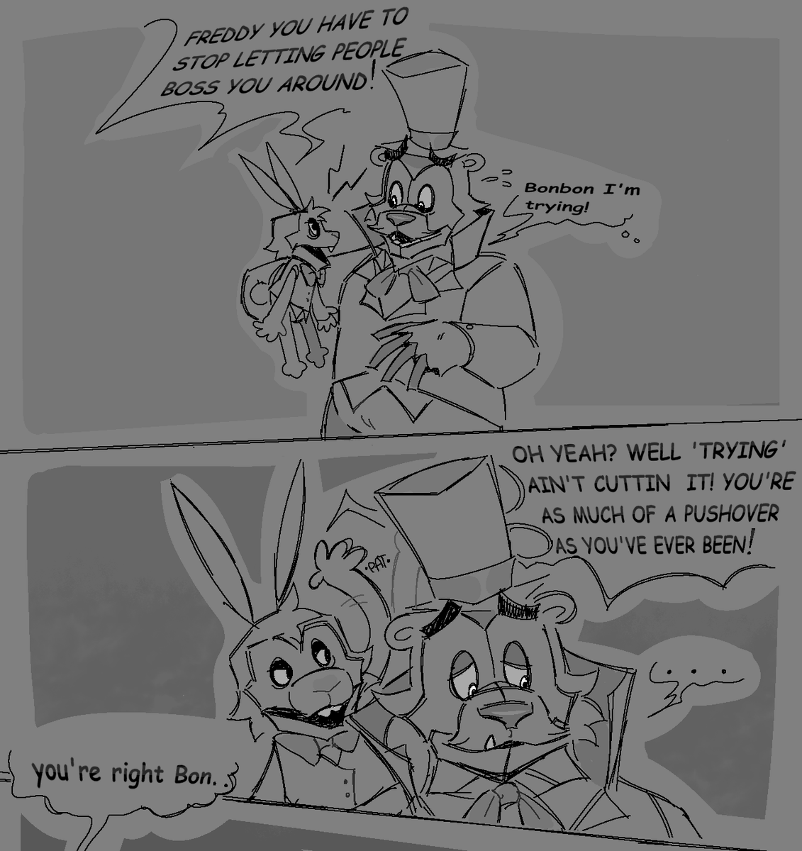 FunfettiSundae's tweet image. Posting the funtime freddy comic I did cause I almost forgot to show it off!! (1/2)