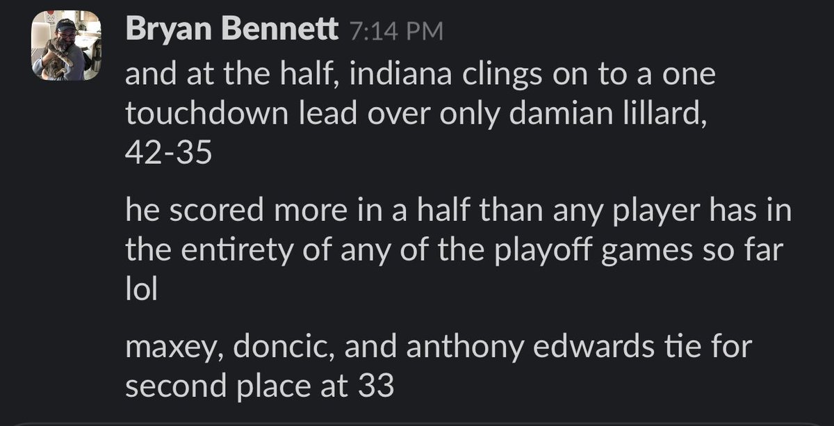 Love to be a one-person @EliasSports from time to time