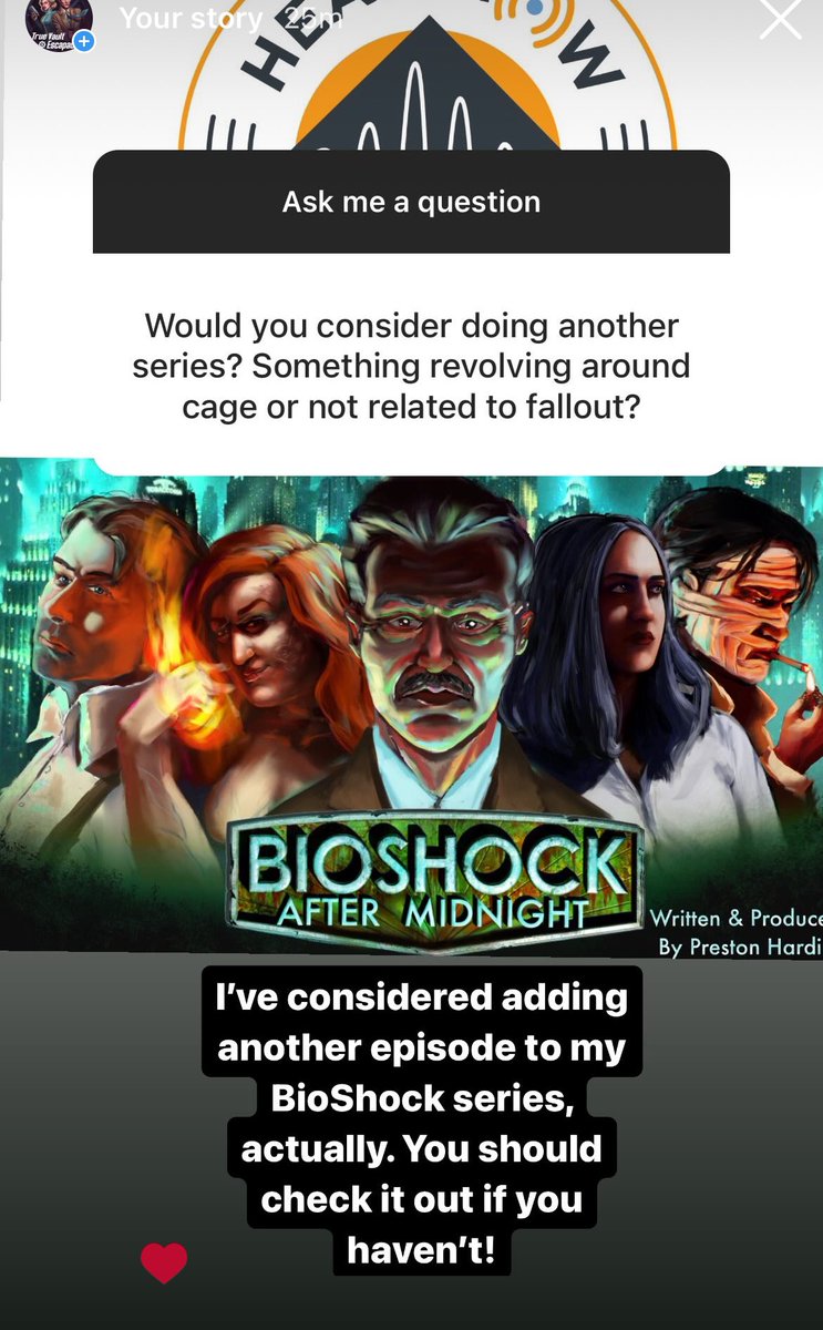 truevault54's tweet photo. I think a lot of folks don’t know I have another audio drama podcast based in the world of @bioshock . I highly recommend you check it out if you haven’t!!

https://t.co/tfrl9eAHhw https://t.co/g0jOsw6FH3
