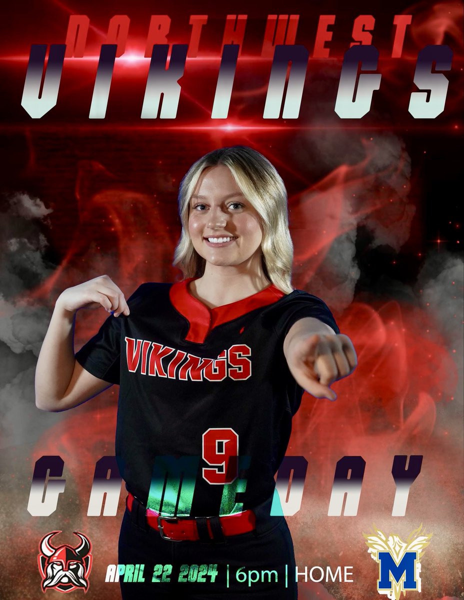 nwghsoftball's tweet photo. Big non-conference matchup tomorrow night as the NW Lady Vikings host the McMichael Lady Phoenix. Come out and help us fill the stands and see a great game! #LETSO๐ฅ
๐ฅ I GAME DAY # 2๏ธโฃ0๏ธโฃ
๐ I Monday April 22nd
๐ I McMichael Lady Phoenix
๐ | Northwest HS
โฐ | Varsity 6:00 https://t.co/Fpw3Acvxrp