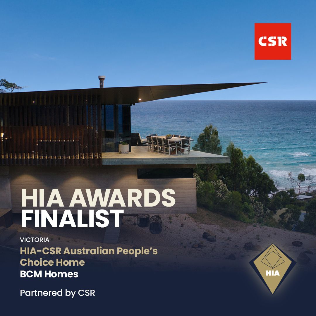 Voting is now open for the 2024 HIA-CSR Australian People's Choice Home award and we encourage everyone to get behind Victoria's finalist BCM Homes!

Go to bit.ly/3JrVGpq today to have your say! Voting closes at 12 noon AEST next Tuesday 30 April.

#HIAawards