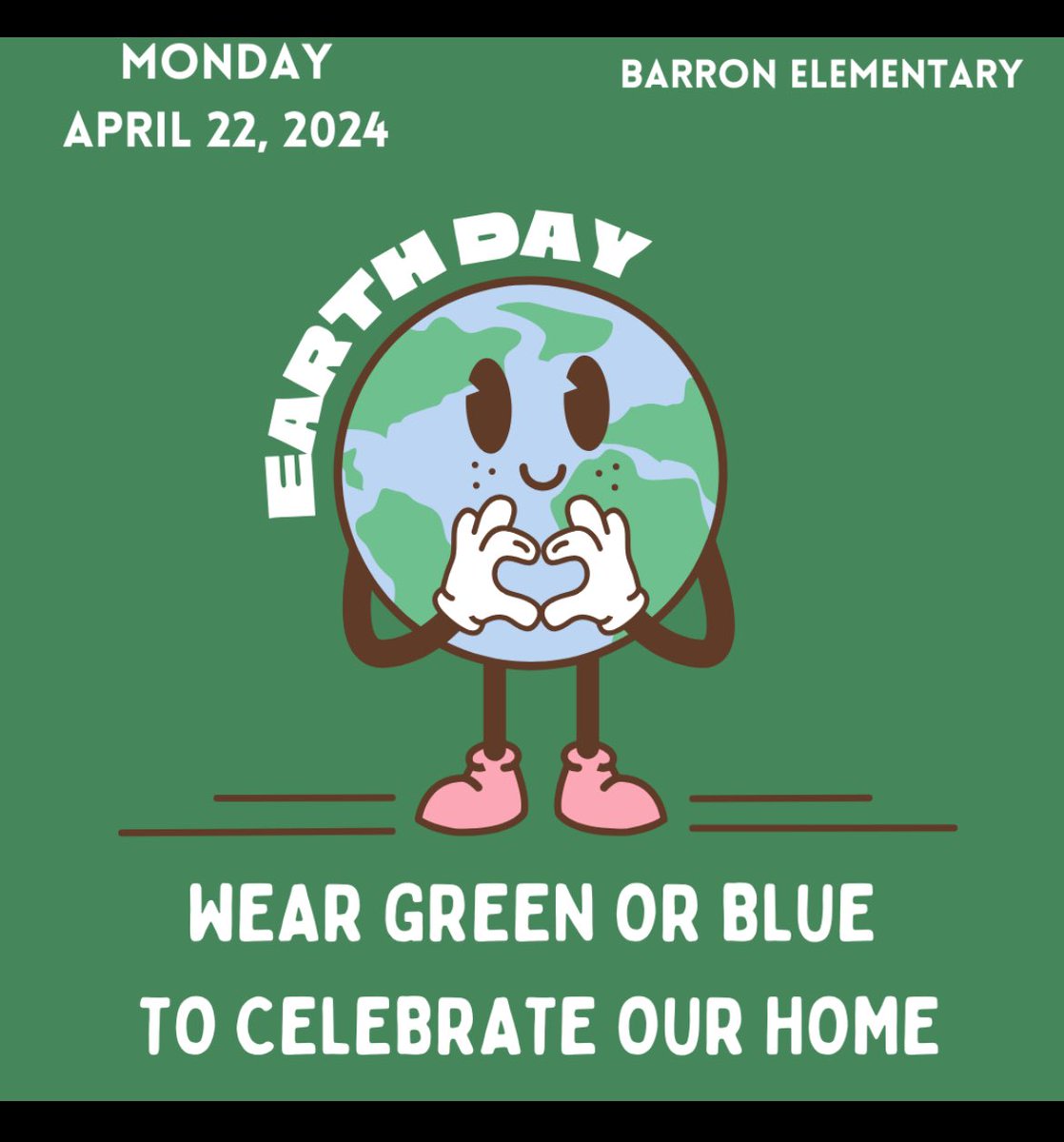 'Protect and care, for a planet with a future to share' Wear green or blue tomorrow to celebrate Earth Day 🌎 💙 💚