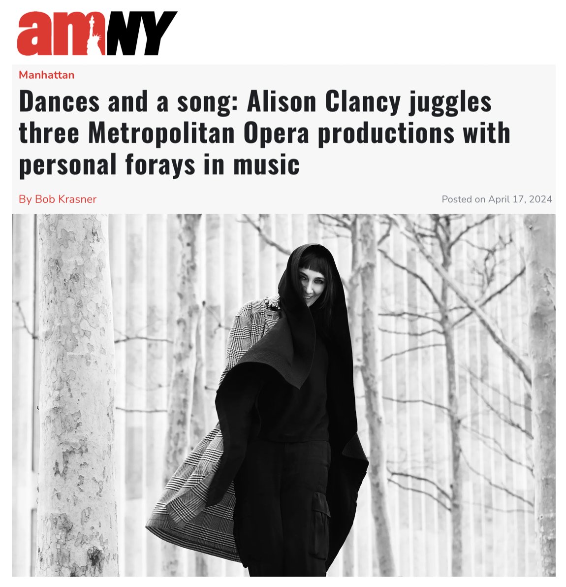 Alison Clancy (@alison_clancy_) on Twitter photo Thank you <a href="/amNewYork/">amNewYork™</a> and #BobKrasner for this document of my show #everywomanbianniel and my ongoing work <a href="/MetOpera/">Metropolitan Opera</a> amny.com/entertainment/… Thank you <a href="/amNewYork/">amNewYork™</a> and #BobKrasner for this document of my show #everywomanbianniel and my ongoing work <a href="/MetOpera/">Metropolitan Opera</a> amny.com/entertainment/…