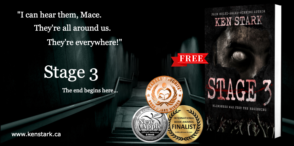 Start the Stage 3 series with a FREE download, or read all books for free on Kindle Unlimited viewbook.at/stage3 #audiobook edition on #Audible #ZPOC #zombie #suspense #mustread #amreading #stage3series #Free #zombies #zombieverse #thriller #apocalypse #dystopian