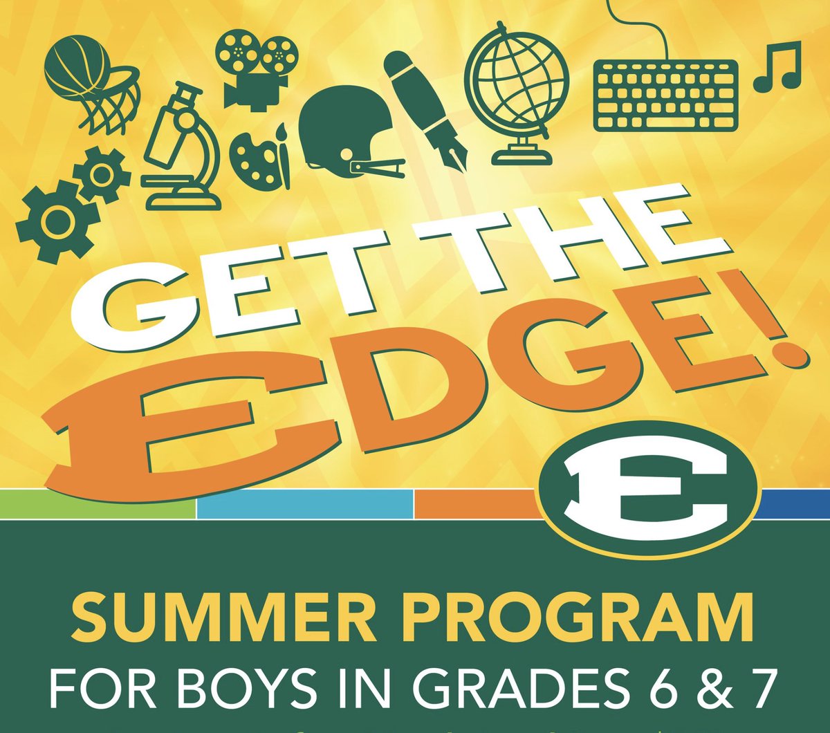 Do you know a young man who will be in grade 7 or 8 next fall? There's still space in our summer enrichment program. Register at sehs.net/camp.