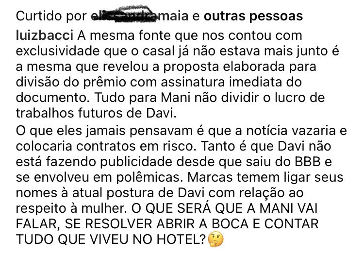 camilacomentaa's tweet photo. Se a Mani abrir a boca para contar tudo que ela viveu no hotel o negócio vai ficar feio https://t.co/GRr3MGlKOO