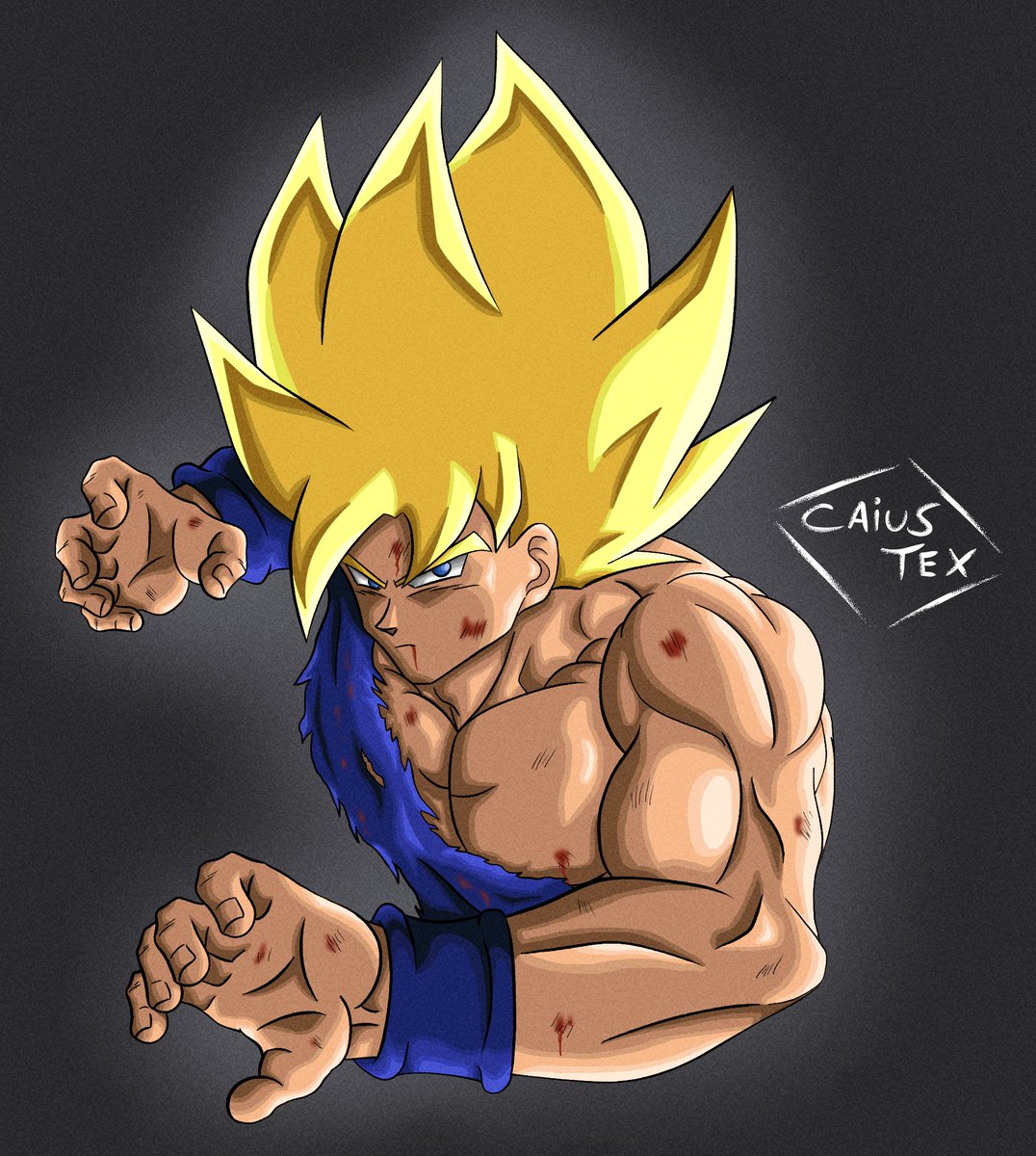 CaiusTex's tweet photo. Arte que fiz como desafio, do excelente artista @chiro_illust, espero que gostem da minha versão :)))
Thanks @chiro_illust for the challenge.

#DragonBallZ #DragonBall #Goku #SSJ #Artdigital https://t.co/95RCkiNV8r