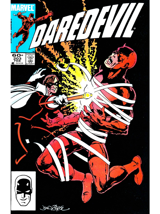 Daredevil #203 cover dated February 1984.