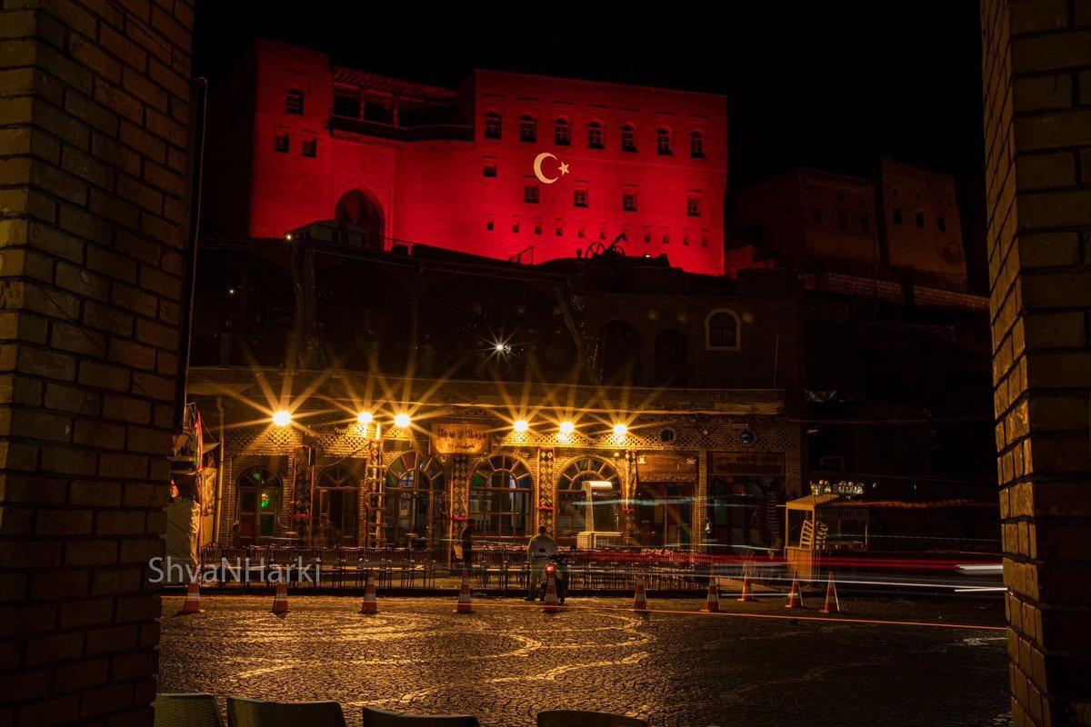 This is extremely shameful and unacceptable. Why do we insist on bending over for the simplest of things? This is not required. It’s bad enough that Erdogan is visiting, but we get it to some extent, politics right? But this.. illuminating their flag on the Citadel of Hawler?…