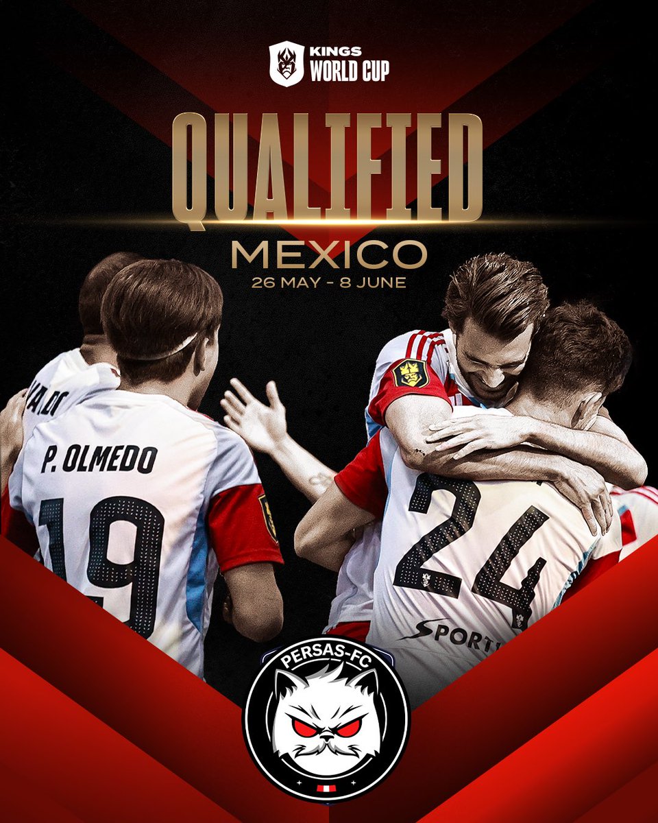 kingsleague_mex's tweet photo. 🐈 ¡@ElZeeeein y @FCPersas clasificaron al Mundial!

#KingsWorldCup https://t.co/kHMz3u1xLz