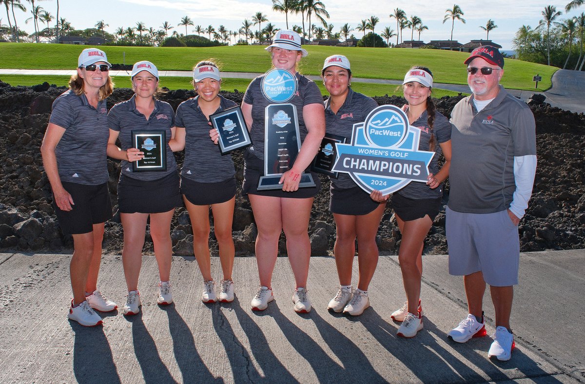 Congrats once again to our 2024 PacWest golf champions, @BiolaAthletics. On to the NCAA West Regional Championships for the Eagles, May 6-8 in Stockton.