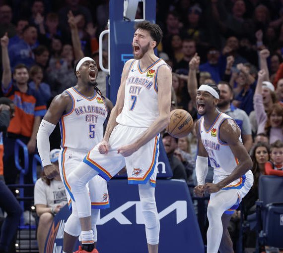 1 hour til tip-off let’s go OKC!⛈️🏀