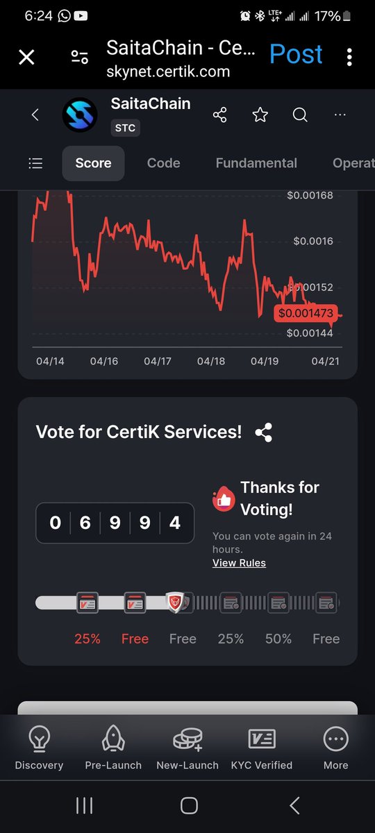 #Wolfpack, we are currently at 6,994 votes!

It's nothing what we have remain to get it free!!

#Vote4SaitaChain 
Let's get it!!

#SaitaChainBlockchain

@SaitaChainCoin