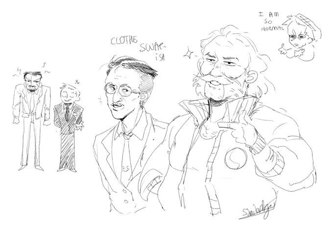 I don t have the will to draw anything with color much have more Disco Sketches 
#DiscoElysium 