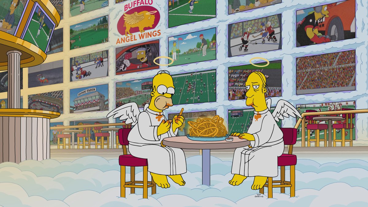 After every new episode, an angel gets his wings. Thanks for watching #TheSimpsons tonight!