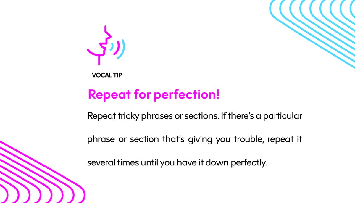 Repeat for perfection!
#vocallessons #vocalcoach #Mumbai #India #ScattitudeAcademyOfMusic #musician #VocalTip #vocalist #musicschool #vocallessonsforkids  #musician #inspiration #MondayMotivation #mondaymornings #singing #songs #voice #voiceteacher #vocaltechnique #singinglessons