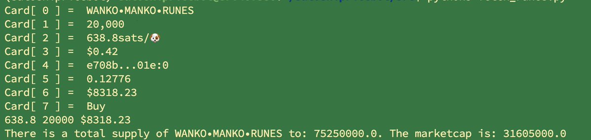 Update for @SatoshiPriceBot? 

Some infos about rune should arrive soon into it: Check it 🤖 t.me/SatoshiPriceBot  

#Runes #Bot #PythonBot #Telegram #TelegramTips