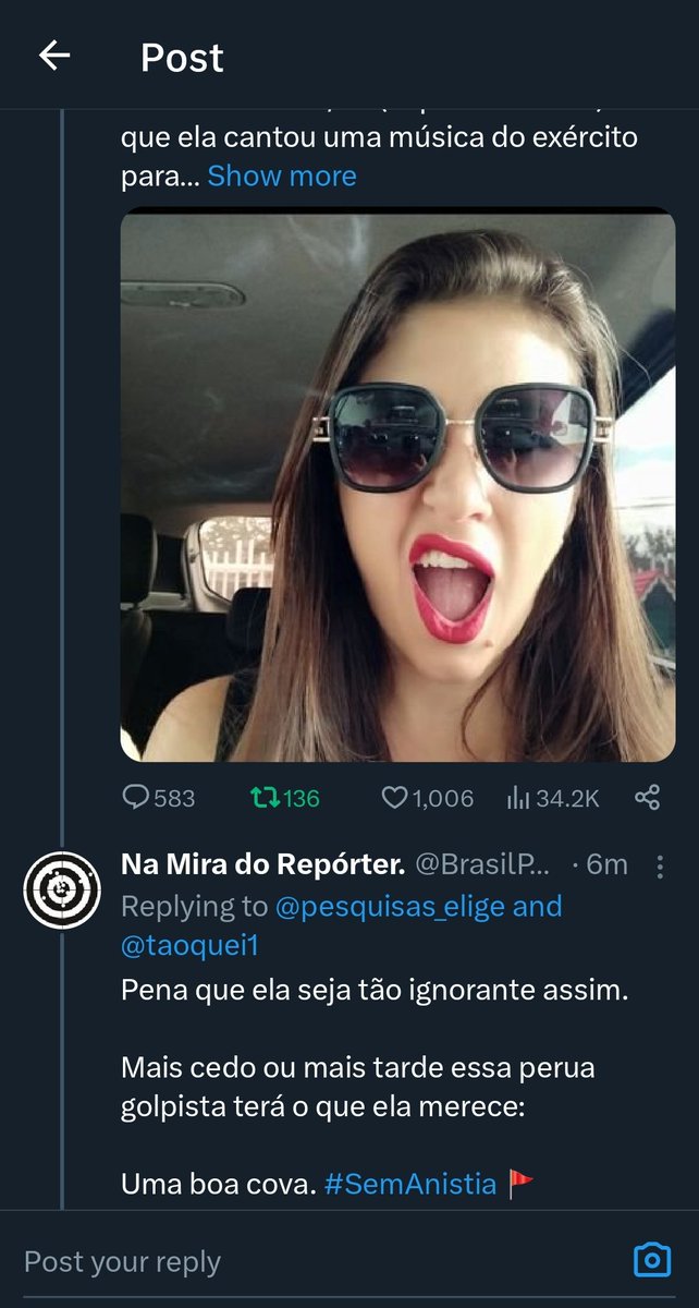 @Supremo_eh_Deus Esse 🦌de Cariacica ameaçou a queridissima Bárbara, estou na cola dele.