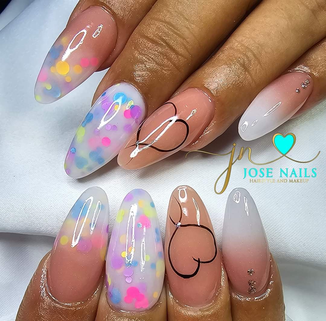 #pinkandwhite de La Casita De Veil Paris 
#opal creado por mi 
#josenailshairstyleandmakeup 
#nailsalon #nailtechnique #nailsboricua #nailsfashionnails #naileducation #nailstyle