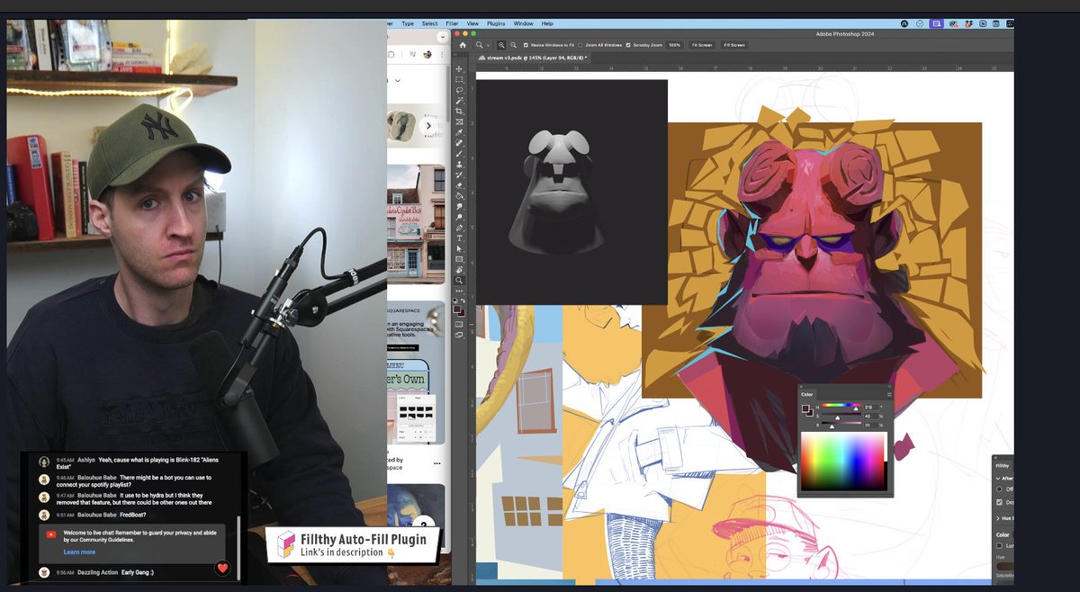 Live in 30 mins! Stylized art study and chatting youtube.com/live/wteHdQAOv… This stream may include but is not limited to: ✍️ Drawing 🎨 Painting 🗿 Sculpting Hope to see you in there! Feel free to ask any questions ✍️🕺🎨