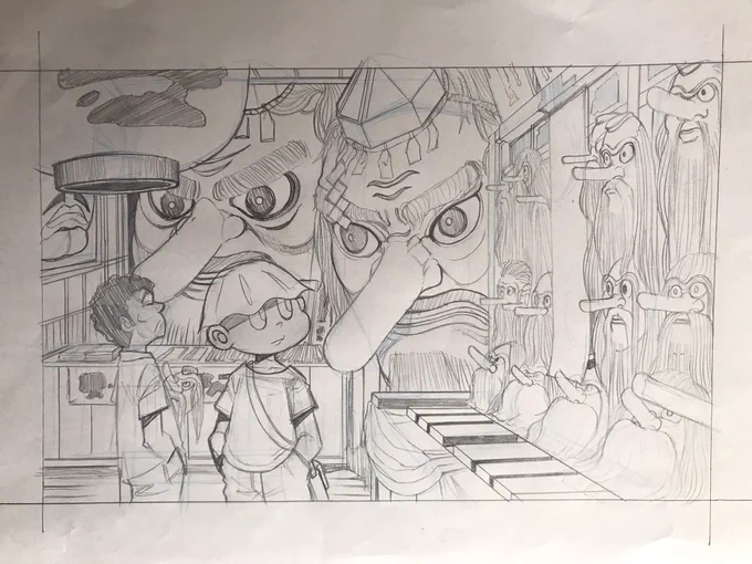 ひゅーどろの3話目を描きますかな 