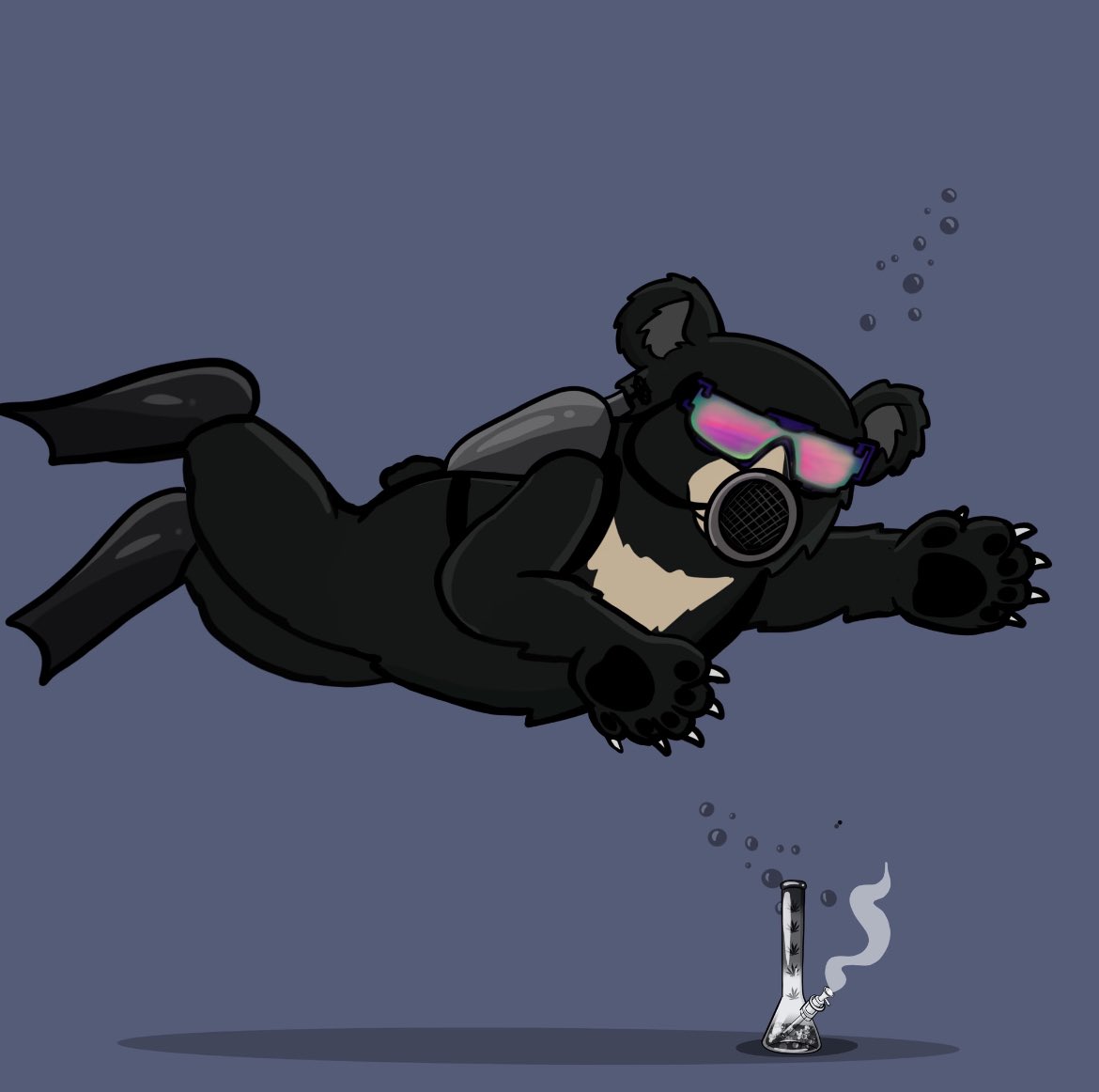 Bera baby swimming in liquid 
Be liquid choose Bera