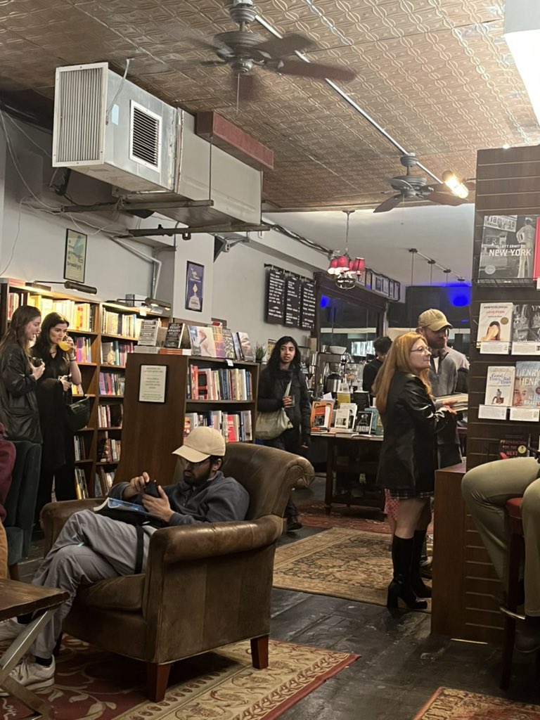 NYC, books, wine and a beautiful acoustic night! Thank you <a href="/bookclubbar/">Book Club Bar</a>