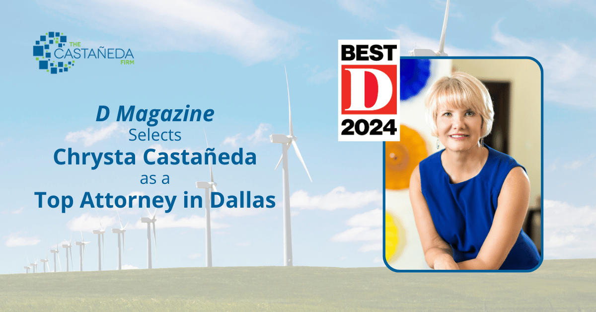 Thank you to my fellow Bar members in Dallas for nominating me for this recognition. It’s an honor to be named one of the best lawyers in my city for another year.
castaneda-firm.com/blog/d-magazin…
