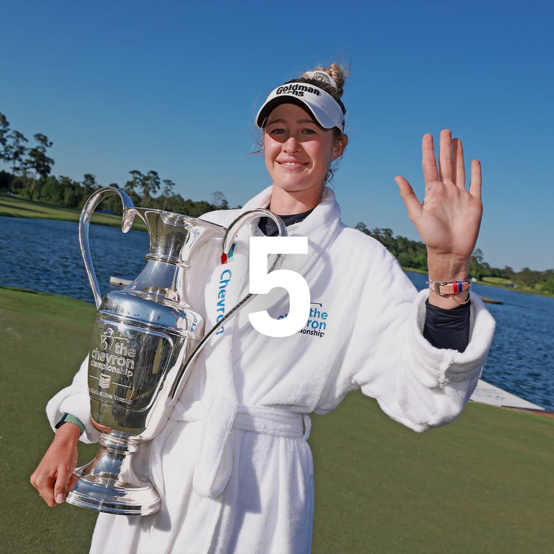 No one can stop @NellyKorda. 💪 

World No. 1 became just the third player EVER to notch five straight wins on the LPGA Tour. 

She striped it off-the-tee and put herself in spots to score all week hitting 75% of fairways to help capture her second major title. #Qi10Driver