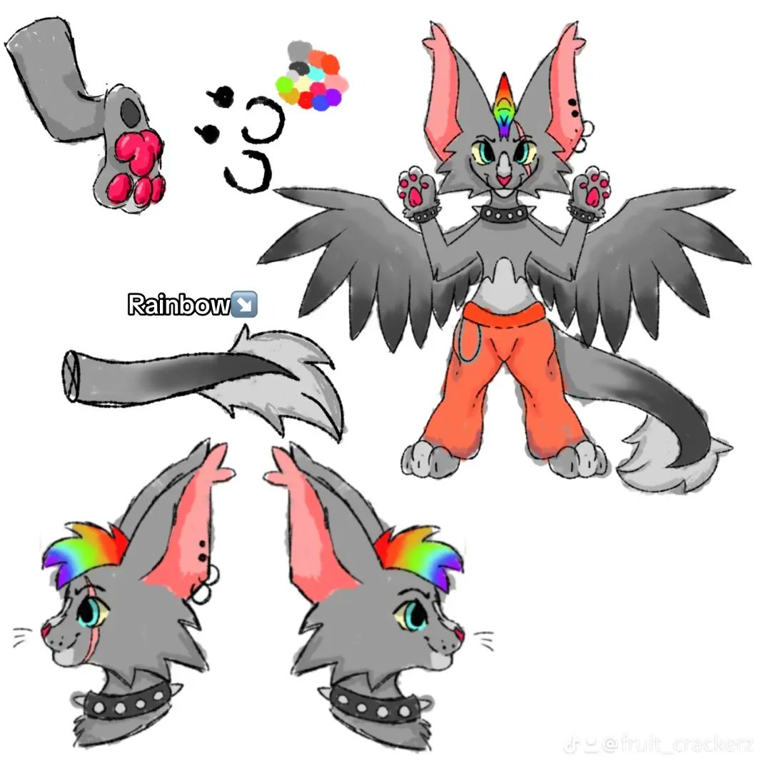 CosmicCalico22's tweet photo. Old ref to new ref, just a little different 
#art #oc #ocart https://t.co/JeF26epwL6