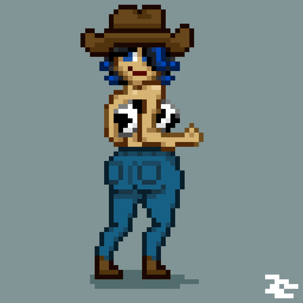 Yallternative girl

#PixelArt #cowgirls #ドット絵