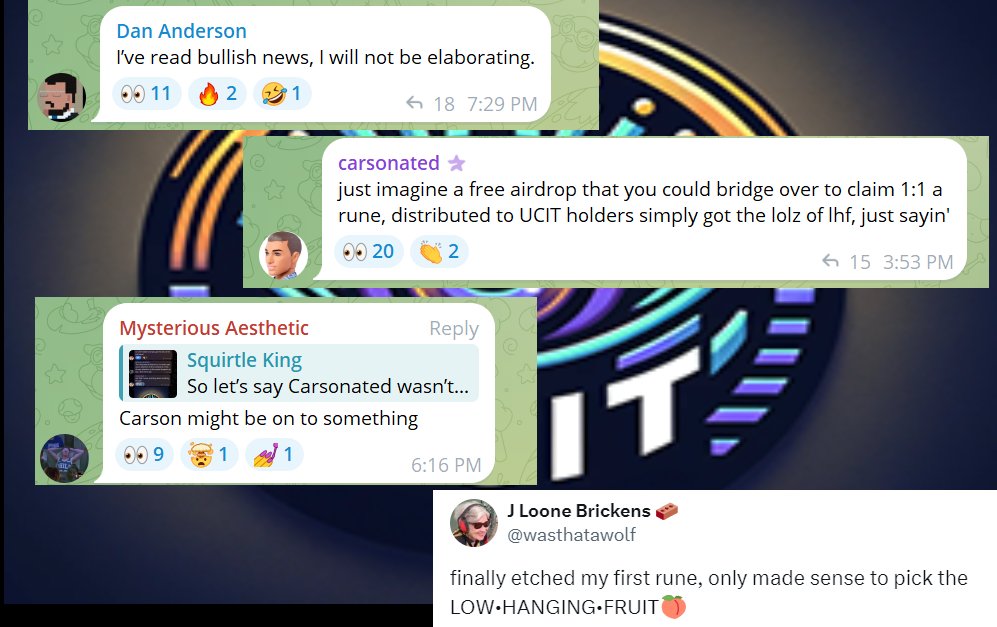 So, for the past month, we've been asking do UCIT?  What is there to see?  Well, we were probably giving our audience too much credit by thinking that they would see it on their own... So, lets spell this out!
OG rare pepe guys dropped a coin and are doing shit - CONFIRMED:
$UCIT