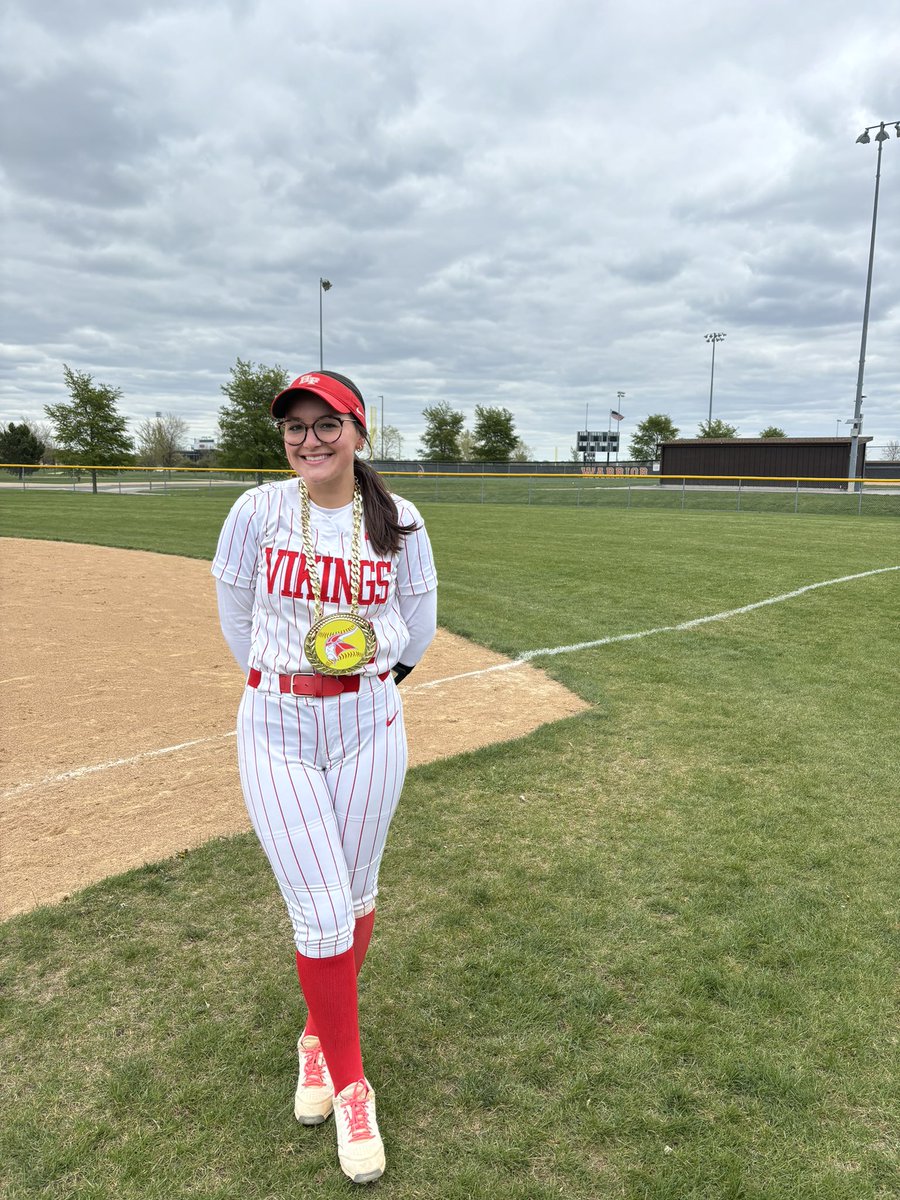 Penny “PQ” Quirke is Viking of the Day this past Saturday for hitting her first 💣 of the season! ❤️🤍