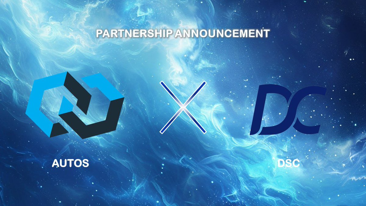 NEW Partnership Announcement! 🎉🎉 We're thrilled to announce a powerful collaboration between #AUTOS and #DSC ! 🚀 DSC motivates your GPU/CPU compute power and meets the needs of AI compute power applications. 👋x.com/dsc_lab