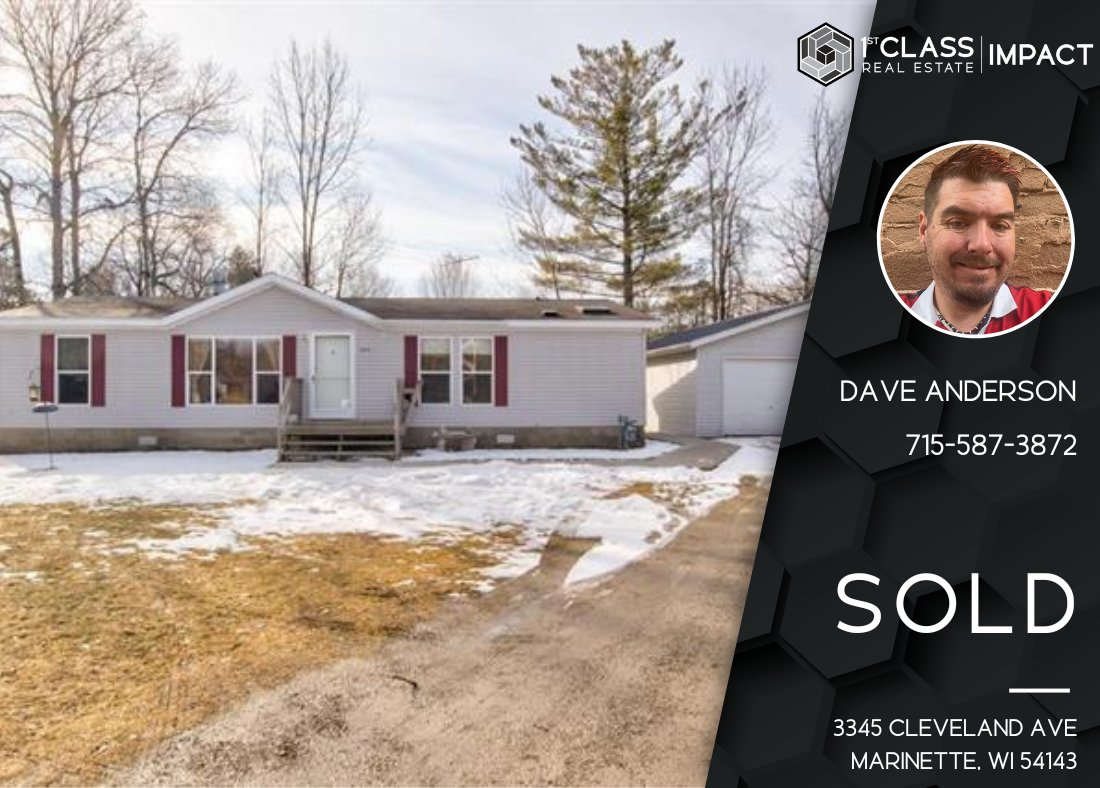 Congrats to Dave and his buyer!  #justsold #1stclassimpact #1stclassrealestate