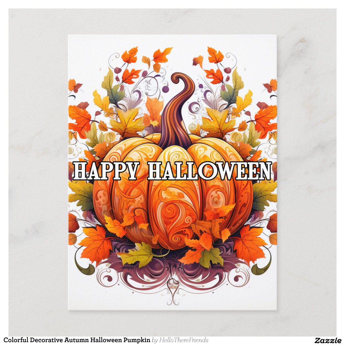 Colorful Decorative Autumn Halloween Pumpkin Postcard→zazzle.com/z/achh2tea?rf=…

#Postcards #Holidays #Stationery #HappyHalloween #Halloween #Pumpkins #Halloween2024 #TrickOrTreat #PumpkinArt #Autumn #Zazzle