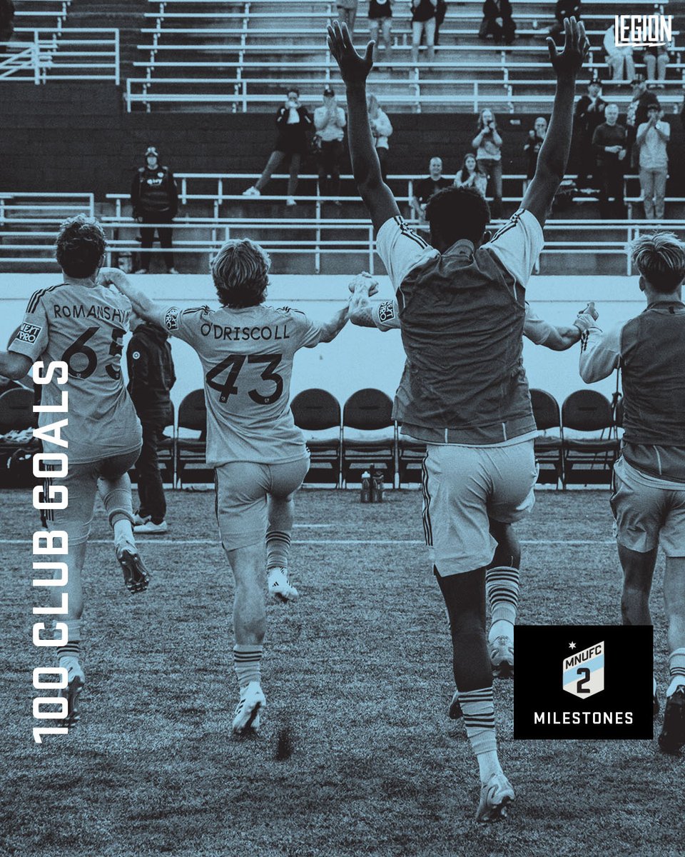 With his 63' banger, Carlos Harvey officially notched the 100th goal in #MNUFC2 history.