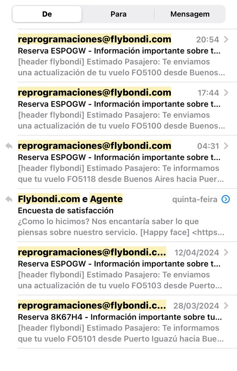 5 alterações nos voos da péssima companhia #Argentina <a href="/flybondioficial/">flybondi</a>;
Fora os transtornos de ir e vir diversas vezes ao aeroporto e ficar horas em uma fila buscando informações.
Experiência particular… Não voem por esta companhia !
