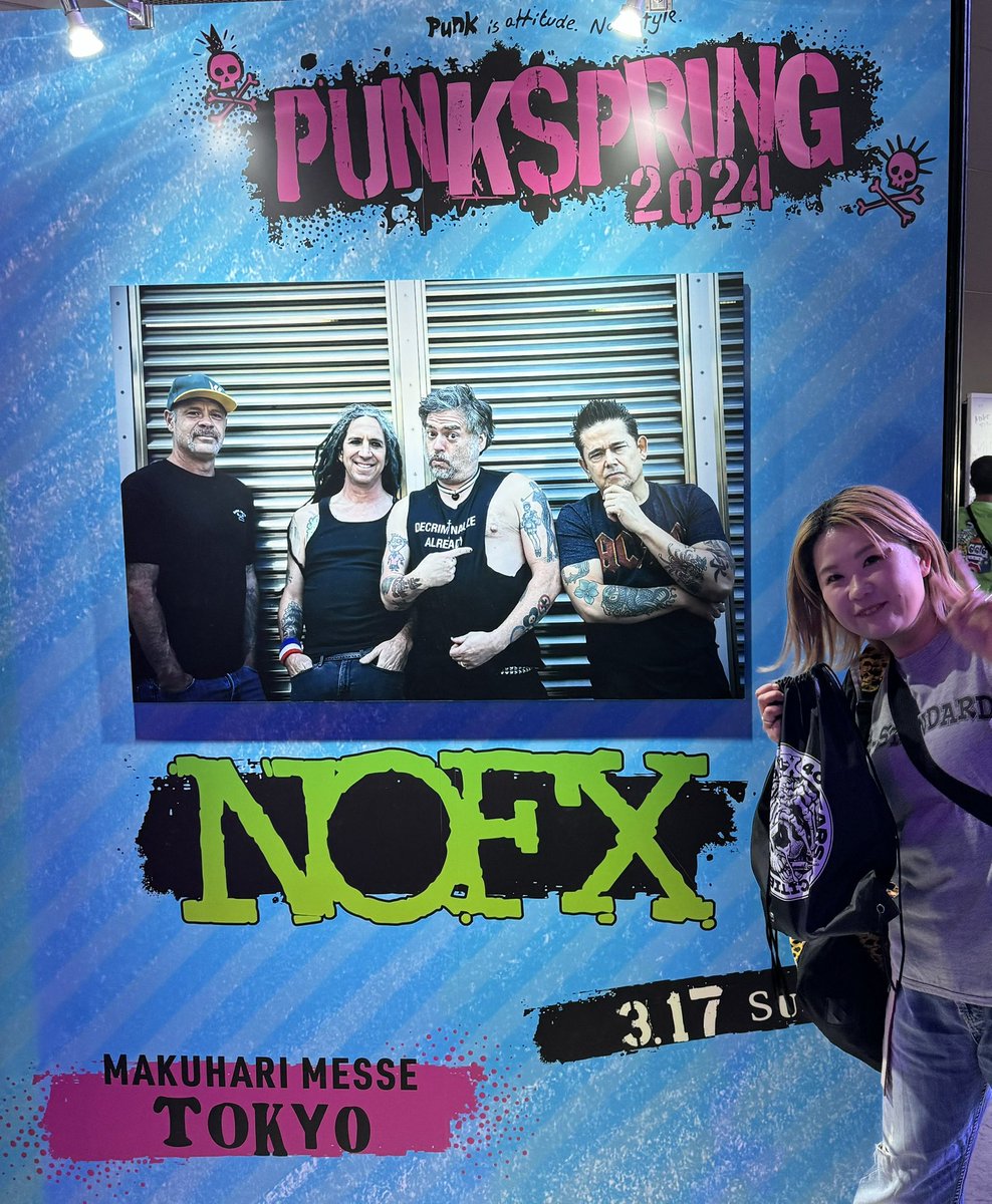 aya69drum's tweet photo. だいぶ遅いけど記録として！
パンスプ行った！NOFX、ハイスタ、VANDALS、全部！楽しかったー♪ https://t.co/d0Cgc8jAsV