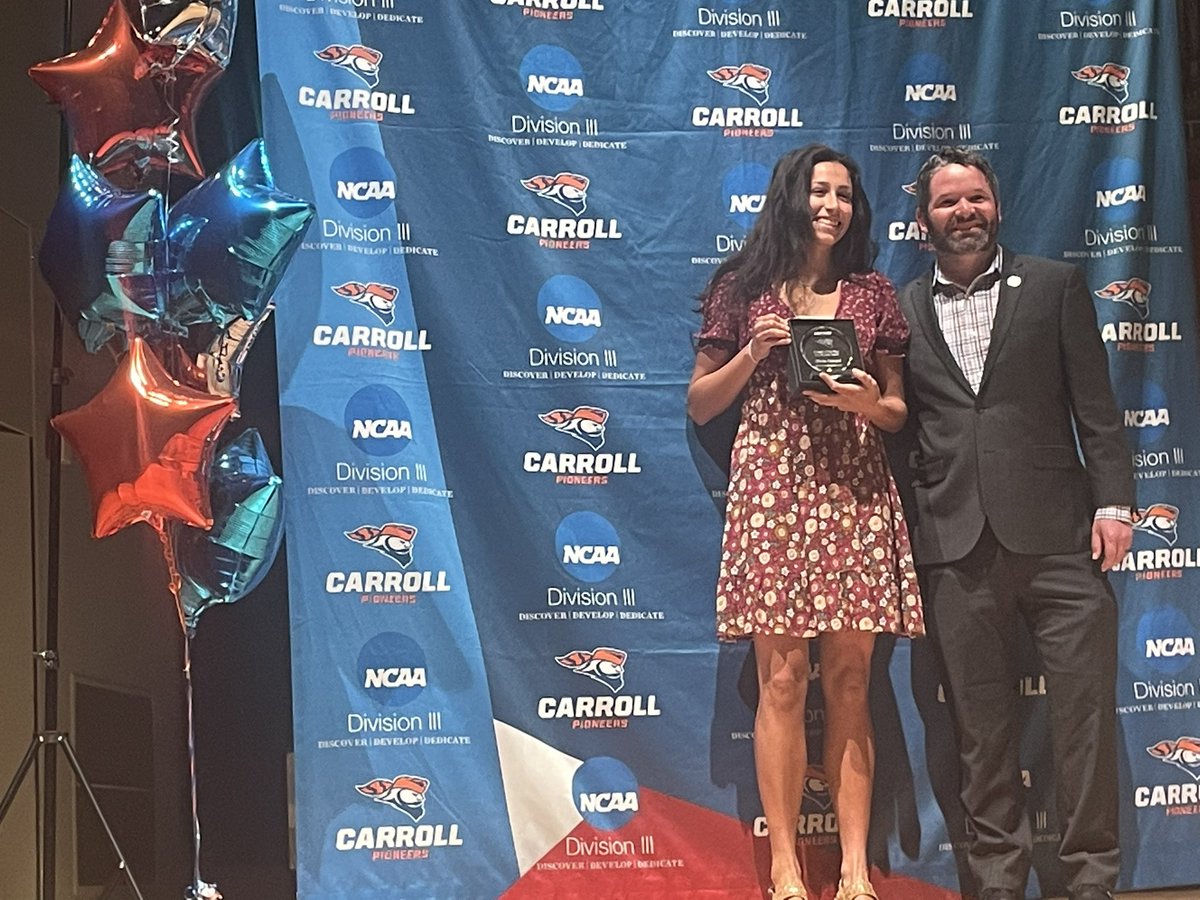 Tonight’s Pios award for the Female Athlete of the Year goes to Olivia Rangel (@carrollu_wbb) #GoPios #d3hoops