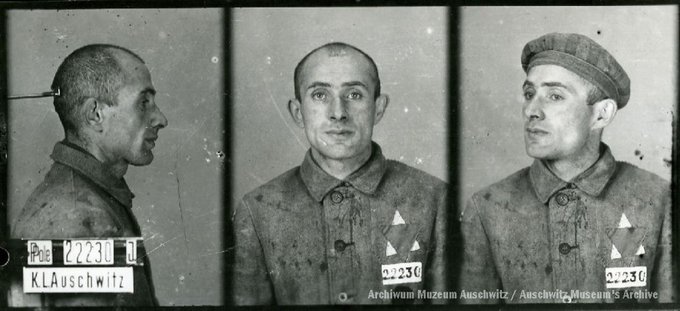 22 April 1911 | A Polish Jew, Kopek Brzeziński, was born in Blachowice. In #Auschwitz from 25 October 1941. No. 22230 (Jew, political prisoner) Date of death: 7 November 1941.