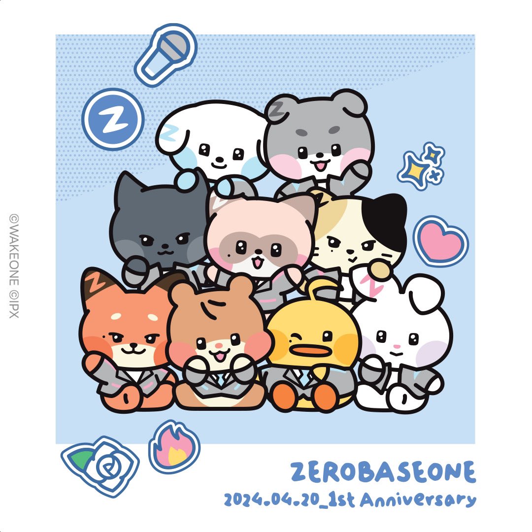 ゼロベースワン×ラインフレンズのコラボアイテム登場！ 人気アイドル