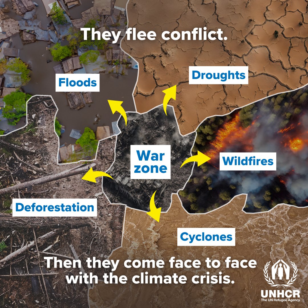 They’ve fled war. They’ve fled violence. They’ve fled persecution. But what do you do when the place you’ve fled to is being hammered by the climate crisis? Climate change is making life hell for those forced to flee and the communities that host them. #EarthDay