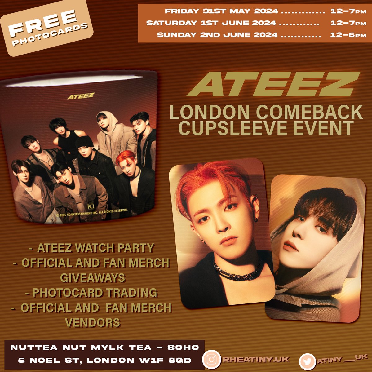 ATINY__UK's tweet photo. ATINY! ✨
How excited are you for #GOLDENHOUR_Part1! 🌆
Will you be joining us in London? 👀💕
Make sure to grab tickets or register as a walk-in!
Tickets: https://t.co/AR0952JsI4
Registration: https://t.co/KUe1xTfQoI https://t.co/HHR3o9zLhj
