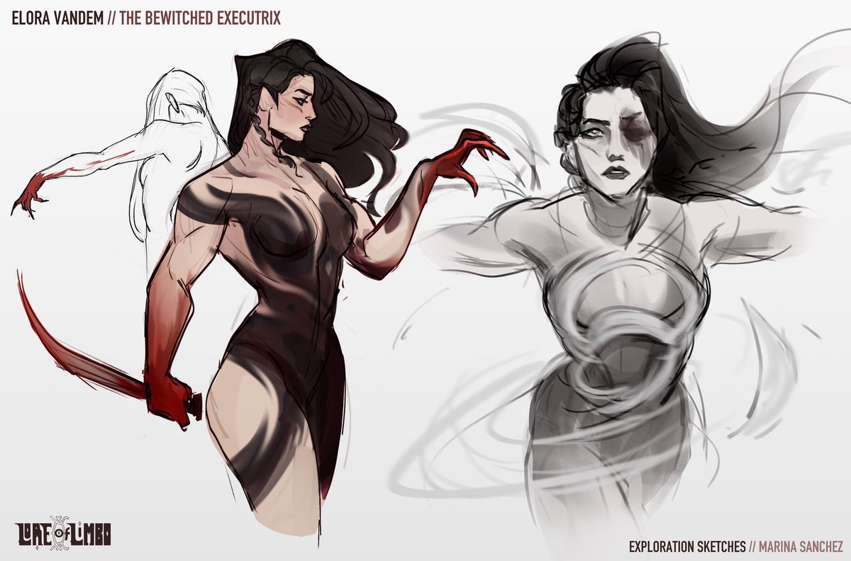 Hot villainess concept sketches? 👁️💋👁️