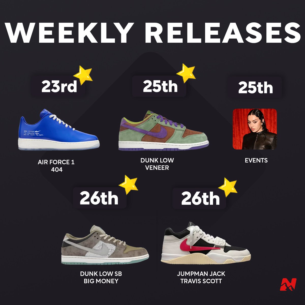 ☺️ This weeks upcoming drops! Which ones are you looking out for the most? 🤔 Secure them with ease with thenorthcop.com