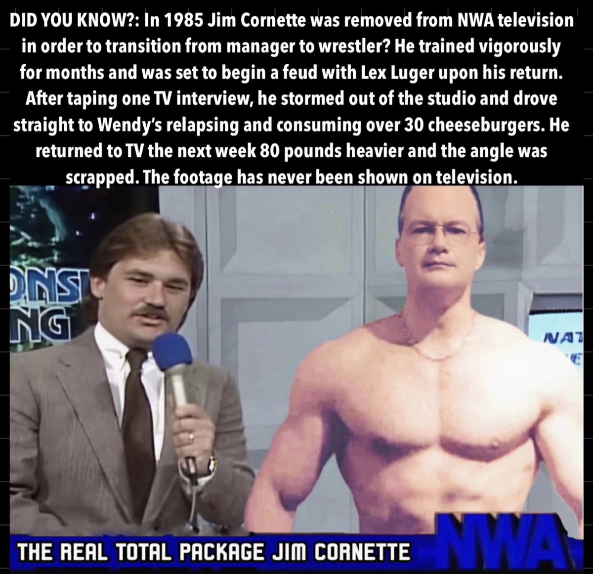 AaronAnti's tweet photo. @TheJimCornette @GreatBrianLast no way…is this true? https://t.co/0TS4xIN5fs
