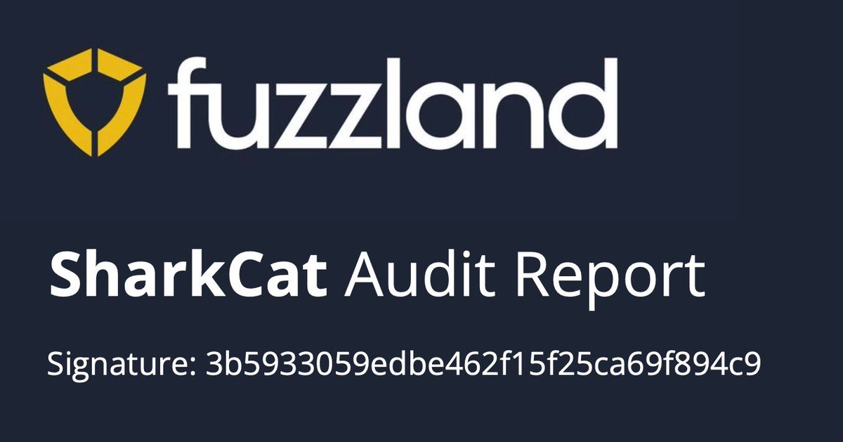 Shark Cat audit is done ✅

paves the way for you know what

$SC 🦈🐱