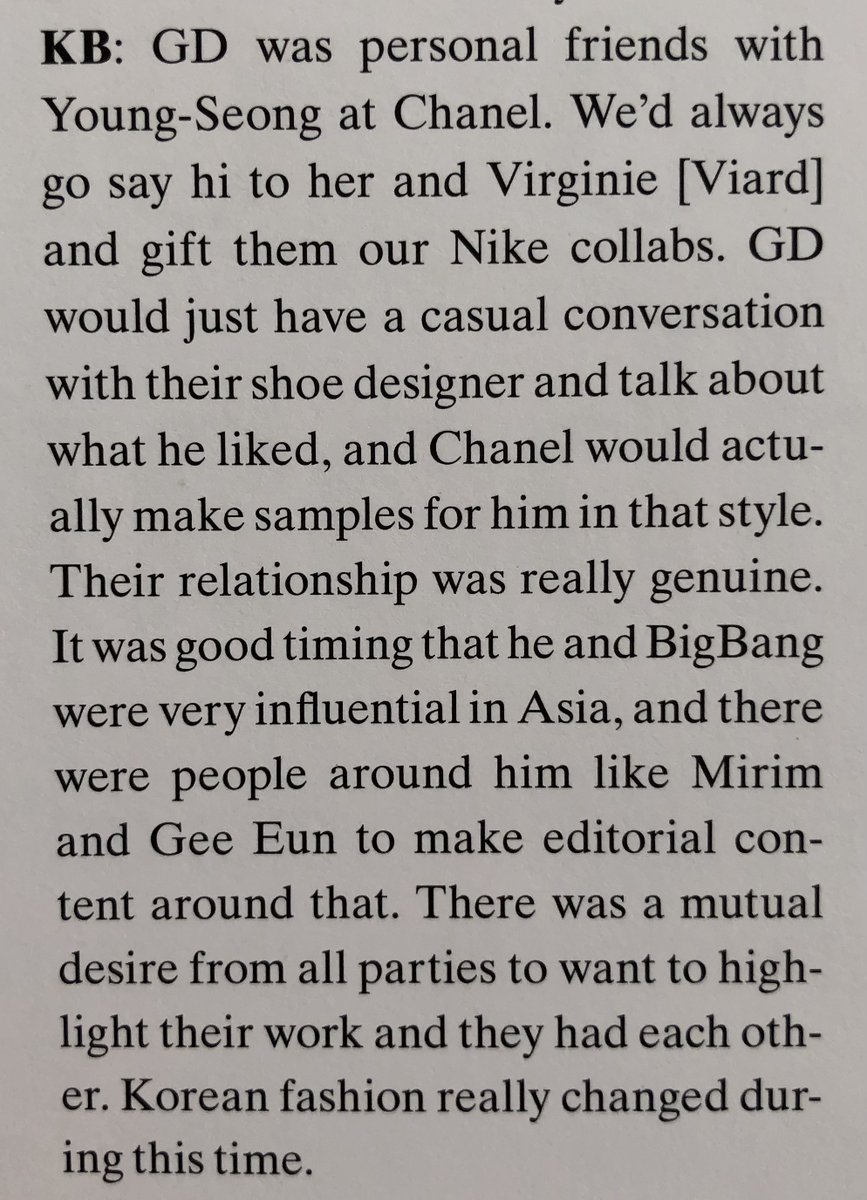 Chanel making custom samples for #gdragon 'Their relationship was really genuine' -KB, System Magazine